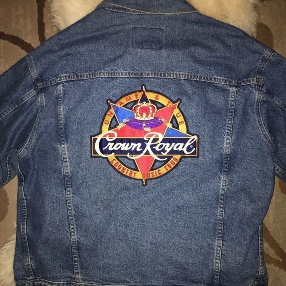 OFFICIAL MENs  CROWN ROYAL JEAN JACKET - Picture 1 of 5